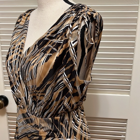 Anne Klein Burnout Dress in Black Multi, Size Medium NWT - Picture 8 of 17